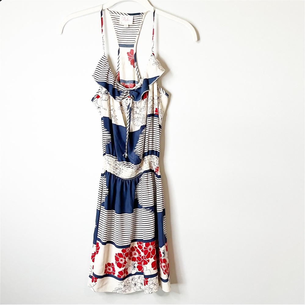 Parker Silk Floral Mini Tank Dress